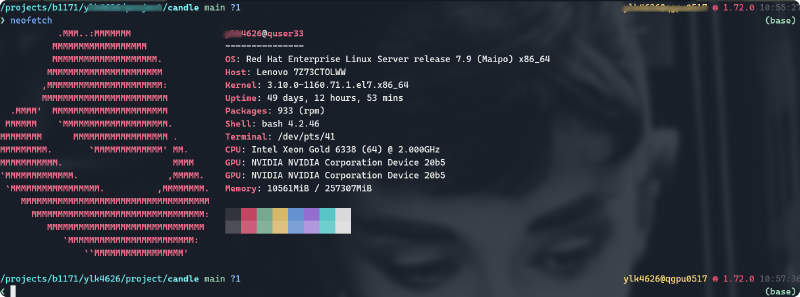 Diagram of the HPC cluster setup used for CUDA work