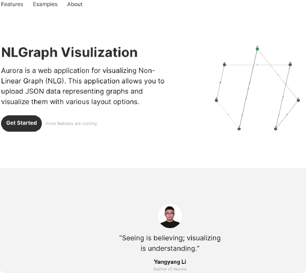 Aurora: A Web Application for Visualizing Non-Linear Graphs