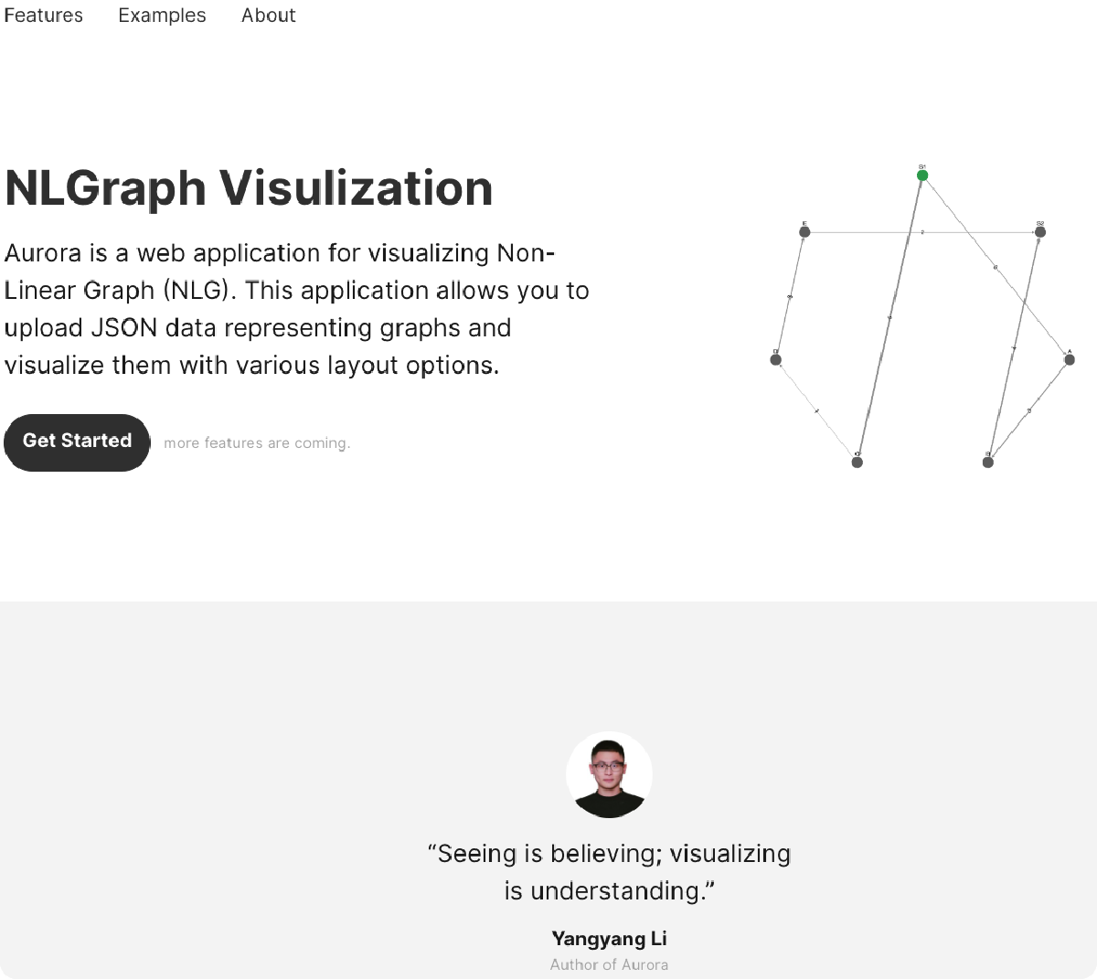 Aurora: A Web Application for Visualizing Non-Linear Graphs